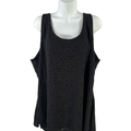 Lane Bryant Women's Black Sleeveless Lace Lined Tank Top - Plus 22/24