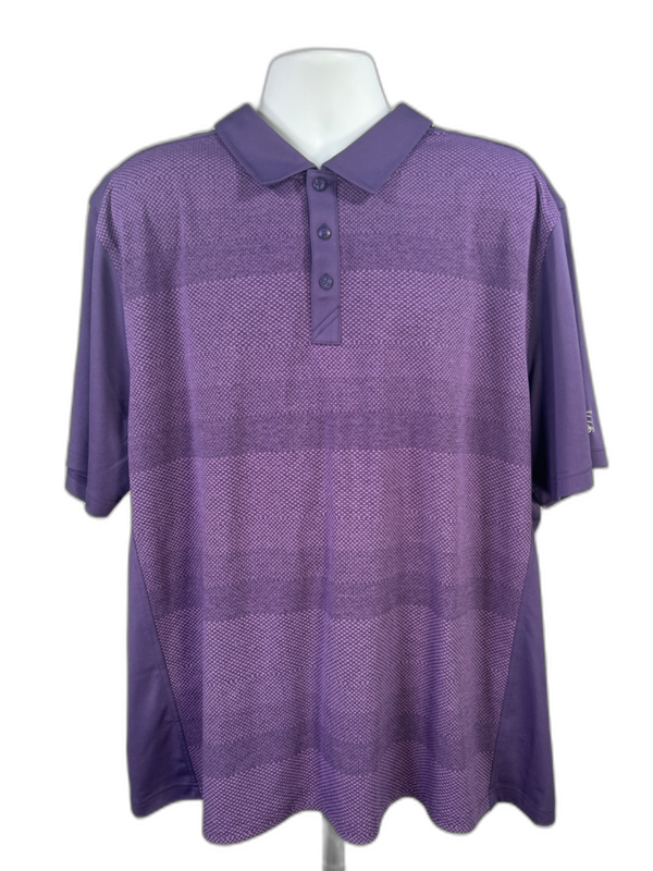 Cutter and Buck Men's Purple CB DryTec Short Sleeve Athletic Golf Polo - XXL