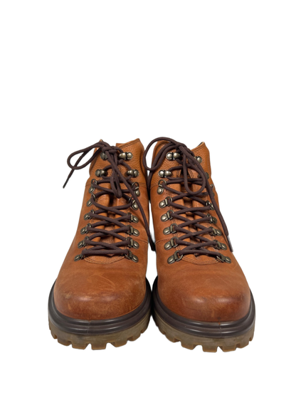 ECCO Men's Brown Leather Tredtray Lace Up Outdoor Boots - 43/US 9-9.5 image 2