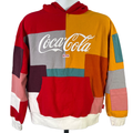 Kith Coca-Cola Men's Red Patchwork Long Sleeve Pullover Sweatshirt - M