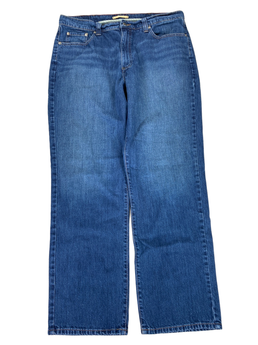 LL Bean Men's Medium Wash 1912 Natural Fit Straight Leg Jeans - 36