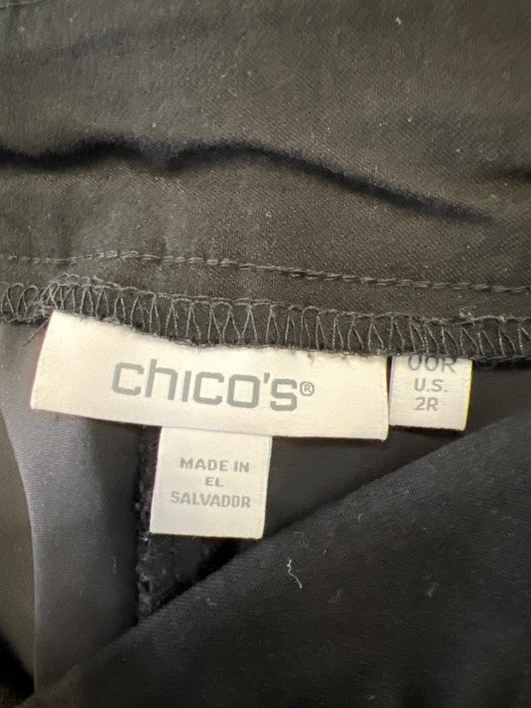 Chico's Women's Black Pull On Ankle Pants - 00/US 2 image 3