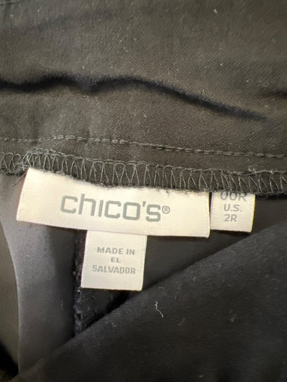 Chico's Women's Black Pull On Ankle Pants - 00/US 2 image 3
