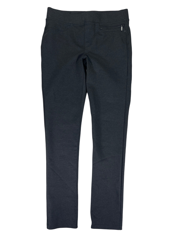DKNY Women's Black Printed Stretch Pull On Ponte Pants - S