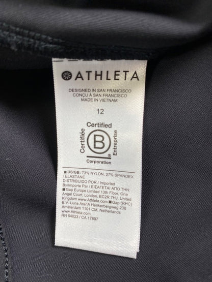Athleta Women's Black Zip Ankle Pants - Size 12 image 4