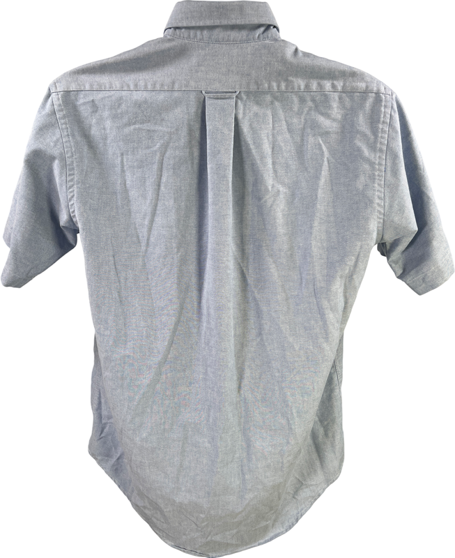 Round Tree and Yorke Men’s Blue Short Sleeve Oxford Button Up Shirt- 15.5 image 2