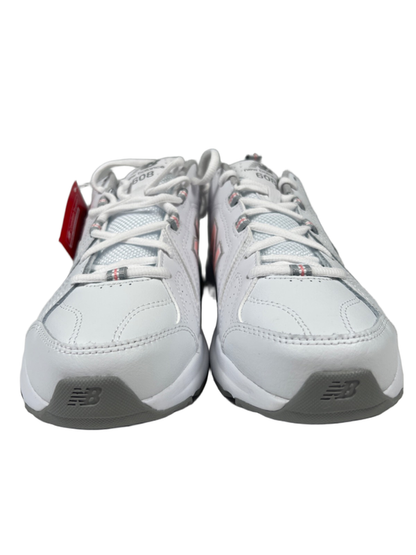 New Balance Women's Pink/White Leather 608v5 ABZORB Lace Up Sneakers - 8.5 image 3