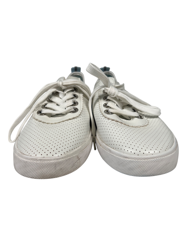 Tommy Bahama Women's White Perforated Lace Up Casual Sneakers - 9 image 2