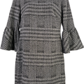 Calvin Klein Women’s Black/White 3/4 Bell Sleeve Sweater Dress - 6