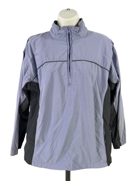 Cutter & Buck Women's Blue/Gray Sawgrass Zip Up Athletic Windbreraker Jacket - M