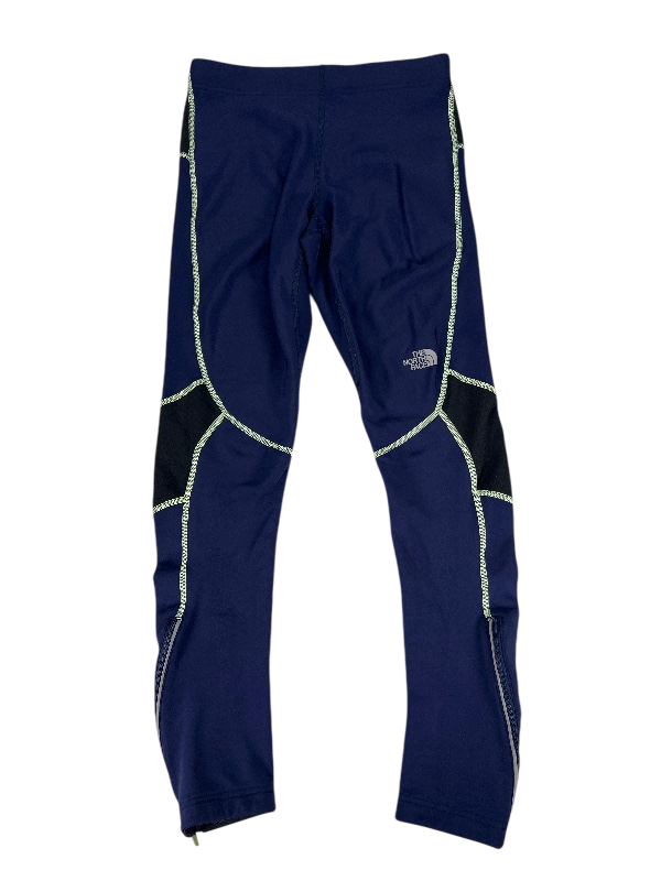 The North Face Women's Blue Fleece Lined Drawstring Zip Ankle Leggings - S