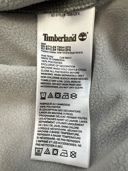 Timberland Men's Gray Fleece Lined 1/4 Zip Pullover Sweatshirt - L image 4