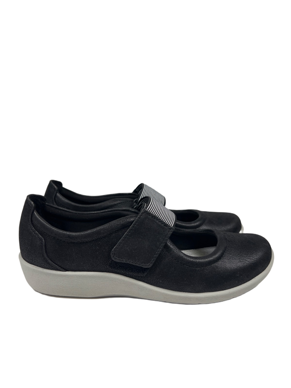 Clarks Cloudsteppers Women's Black/White Sillian Cala Mary Jane Shoes - 9