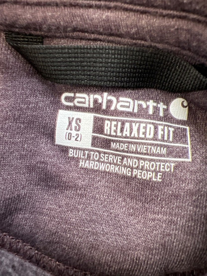 Carhartt Women's Purple Relaxed Fit Pullover Sweatshirt - XS image 3