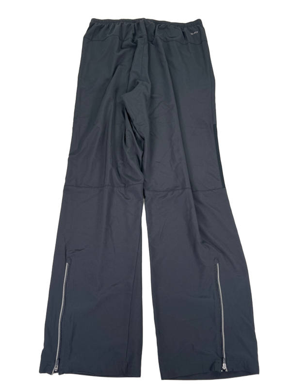 Nike Men's Black Dri-Fit Running Zip Ankle Athletic Track Pants - L image 2