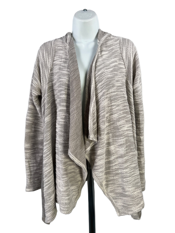 Hollister Women's Gray Long Sleeve Hooded Lightweight Cardigan Sweater - M