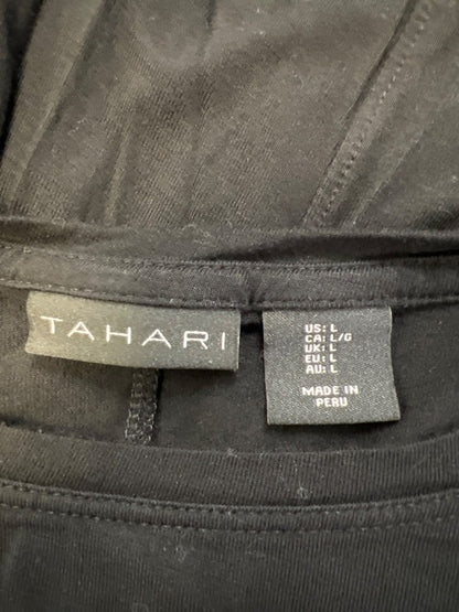 Tahari Women's Black 3/4 Dolman Sleeve Shirt - L image 3