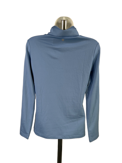 EP New York Women's Blue Long Sleeve Crossover UV Golf Shirt - S image 2