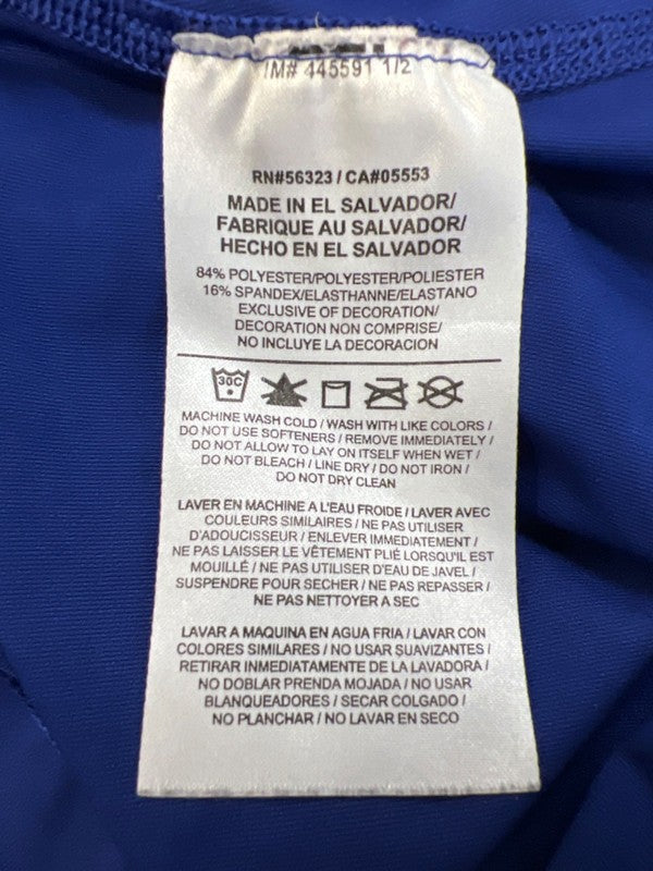 Nike Women’s Blue Dri-Fit Victory Base Layer Short Sleeve Athletic T-Shirt - M image 4