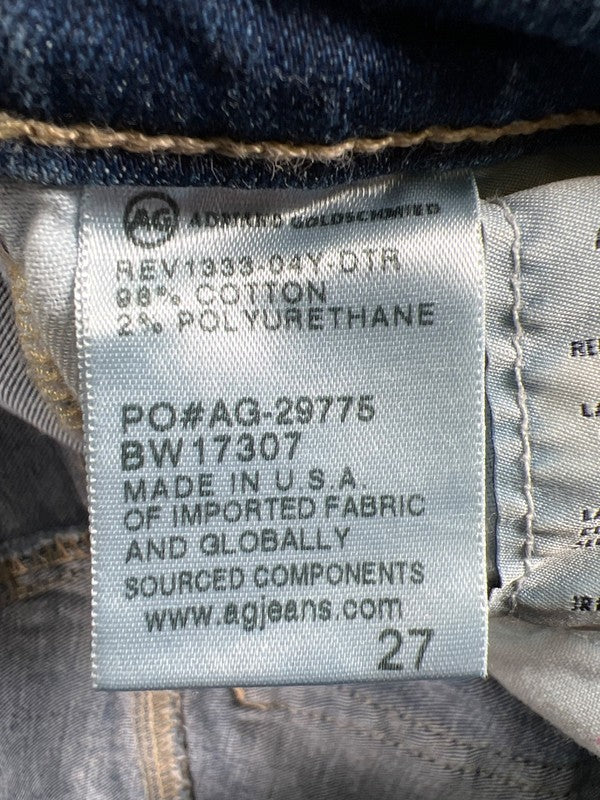 Adriano Goldschmied Women's Medium Wash Cigarette Slit Roll Up Jeans - 27 image 4