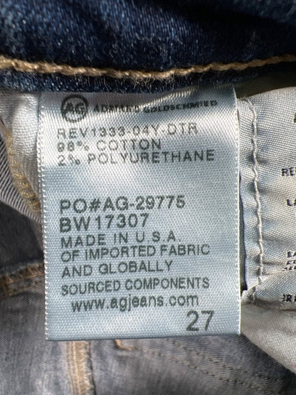 Adriano Goldschmied Women's Medium Wash Cigarette Slit Roll Up Jeans - 27 image 4