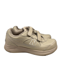 New Balance Men's Beige 577 Hook-And-Loop Adjustable Walking Sneakers - 10