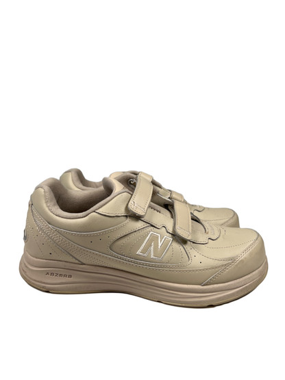 New Balance Men's Beige 577 Hook-And-Loop Adjustable Walking Sneakers - 10