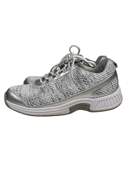 Orthofeet Women's Gray Bio Feet Lace Up Comfort Athletic Shoes - 7 image 5