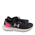 Under Armour Women's Black/Pink Charged Rogue Lace Up Running Sneakers - 7.5
