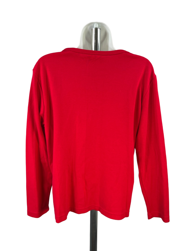 Coldwater Creek Women's Red Midi Dress And Long Sleeve Button Up Shirt- M Petite image 2