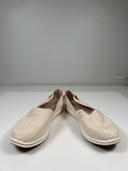 Clarks Collection Women's Beige Metallic Breeze Step Slip On Shoes - 9.5 image 6