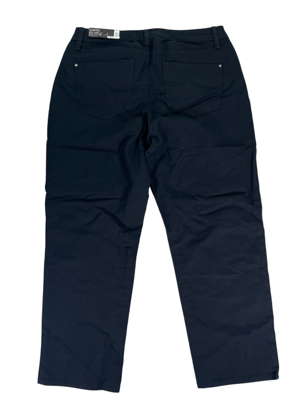 Apt 9 Women's Black Mid Rise Mid Calf Capri Pants - 8 image 2