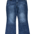 Cabi Women's Dark Wash Kick Back Flare Denim Jeans - 10