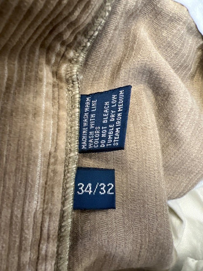Polo Ralph Lauren Men's Tan Corduroy Classic Fit Andrew Pants - 34x32 image 4