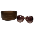 Gucci Women's Purple/Truffle Beige Gradient 2942 Sunglasses W/ Case
