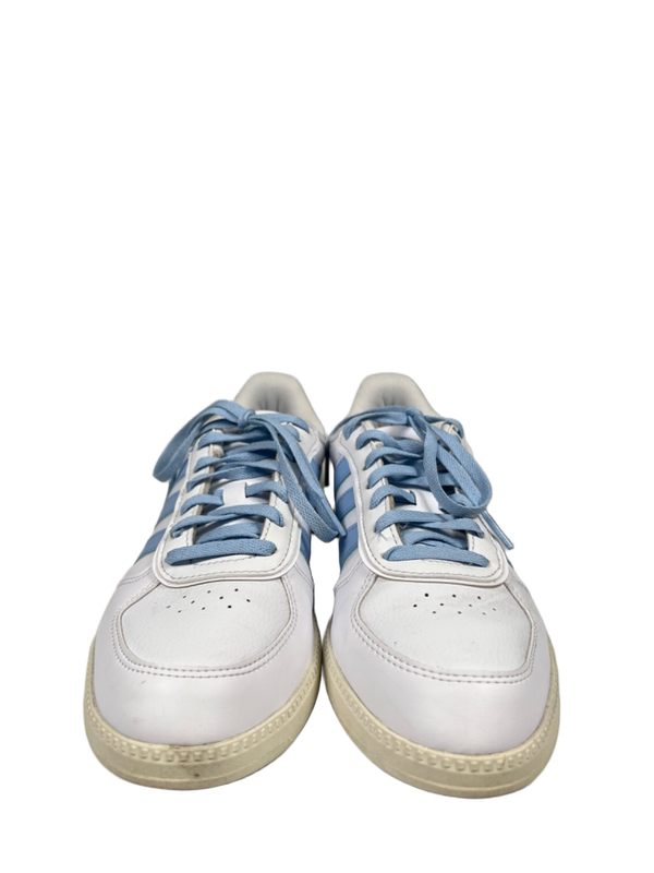 adidas Women's White/Blue Breaknet Sleek Lace Up Sneakers - 8.5 image 2