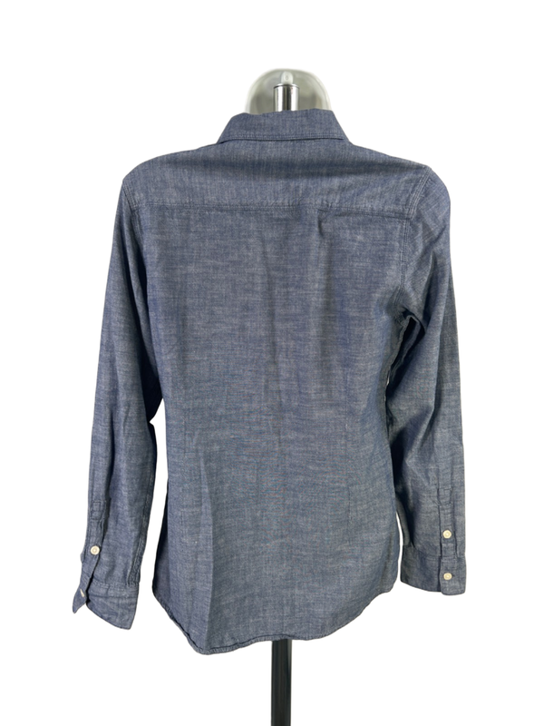 Lucky Brand Women's Blue Live In Love Long Sleeve Button Up Shirt - S image 2