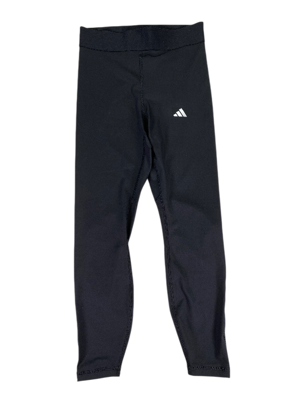 adidas Women's Black Tech Fit Long Athletic Tights - M