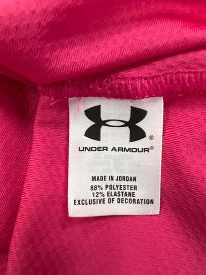 Under Armour Women's Pink Heatgear Fitted Short Sleeve Athletic Shirt - XS image 4
