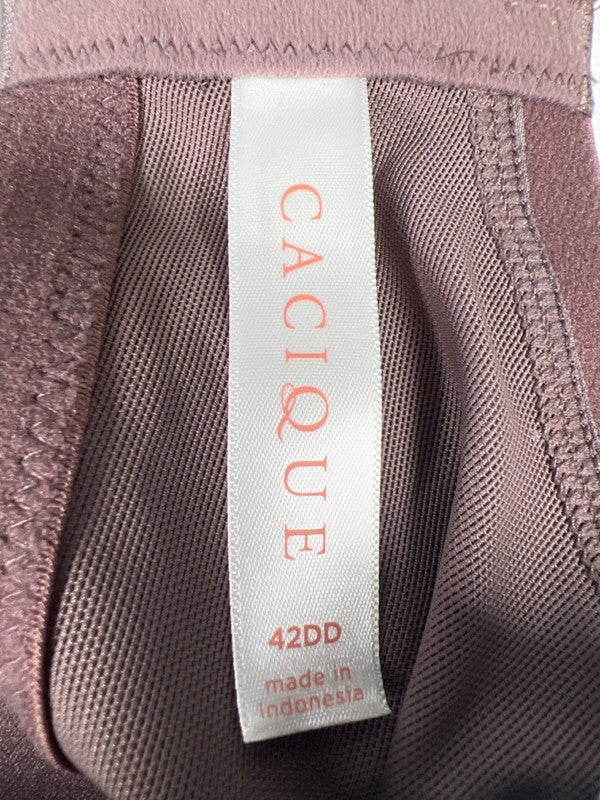 Cacique Women's Purple Heathered Lace Boost Plunge Bra - 42DD image 3