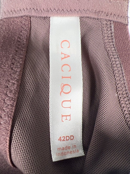 Cacique Women's Purple Heathered Lace Boost Plunge Bra - 42DD image 3