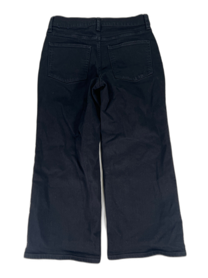 J.Crew Women's Black Wide Leg Crop Denim Jeans - 28 Petite image 2