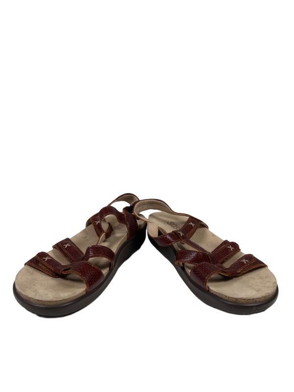 SAS Women's Brown Sorrento T-Strap Adjustable Slingback Sandals - 8 image 6