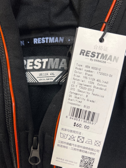 Restman by DxRacer Men's Black Light Up Full Zip Sweatshirt - 4XL image 3