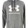 Under Armour Men's Gray Rival Fleece Logo Pullover Sweatshirt - XL