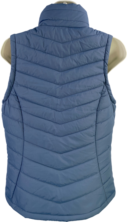DSG Women’s Blue Sleeveless Full Zip Puffer Vest - S image 2