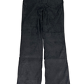 Coldwater Creek Women's Black Faux Suede High Rise Straight Leg Pants - 10