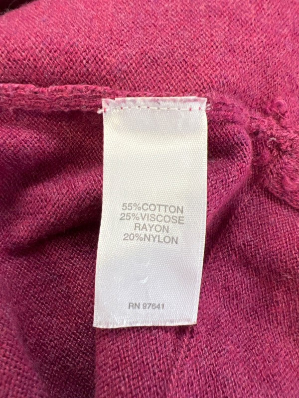 J.Jill Women's Purple/Pink Long Sleeve Pocket Front Sweater - L image 4