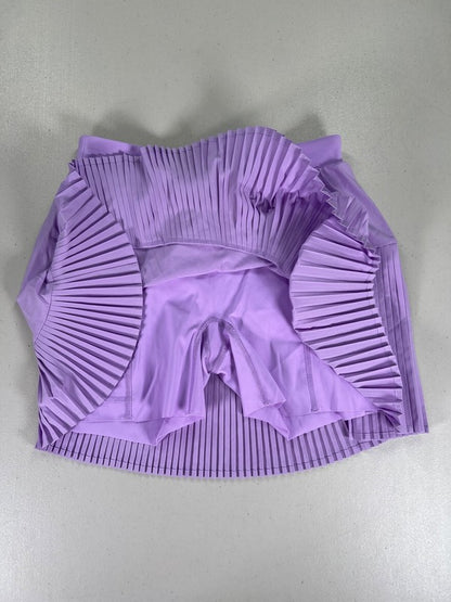Spanx Women's Purple Get Moving Pleated Lined Athletic Skort - S image 3