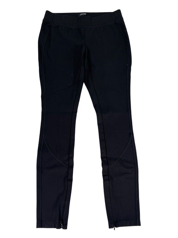 White House Black Market Women's Black Pull On Ankle Zip Pants - XS